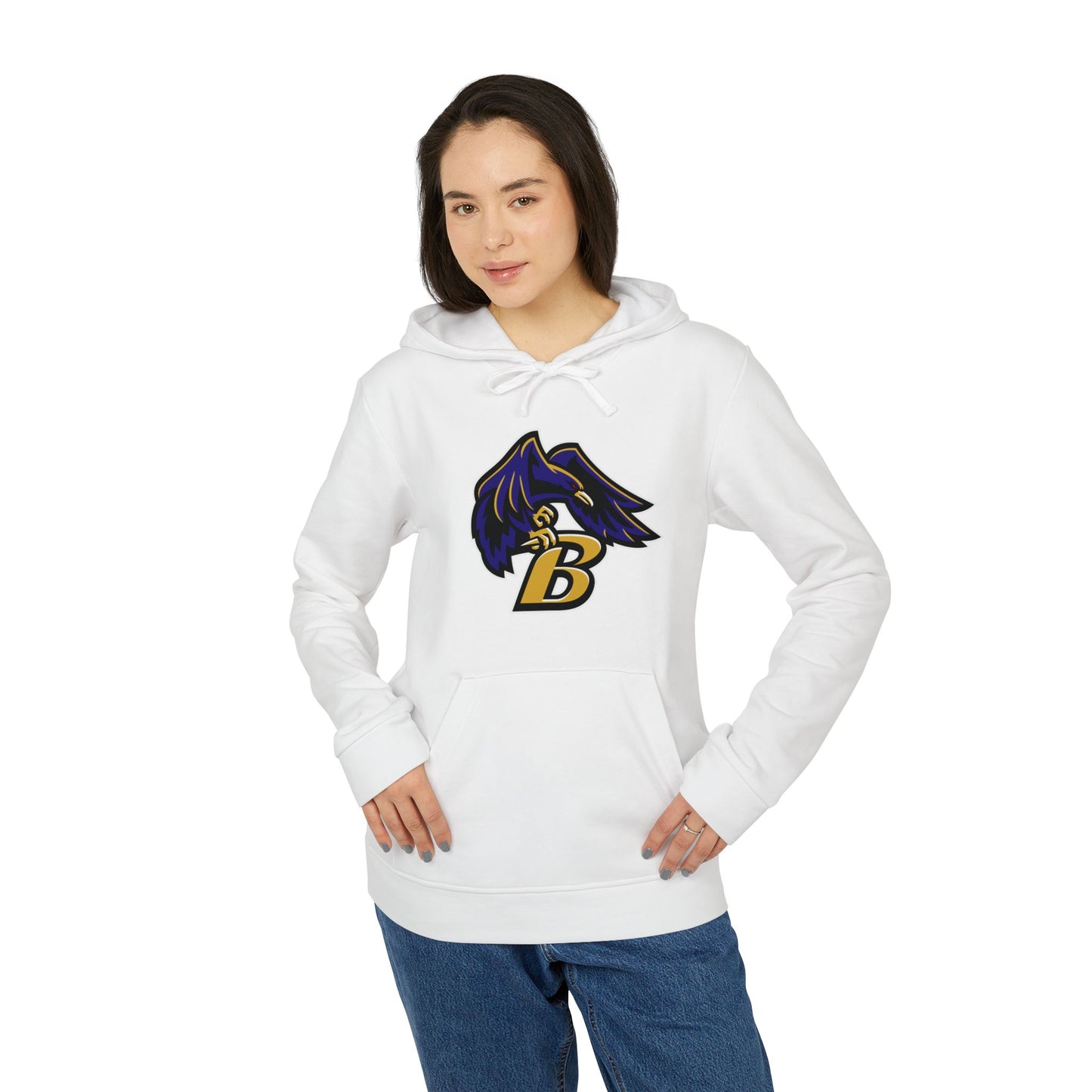 NFL Football Adidas Hoodie - Baltimore Ravens Bird Design