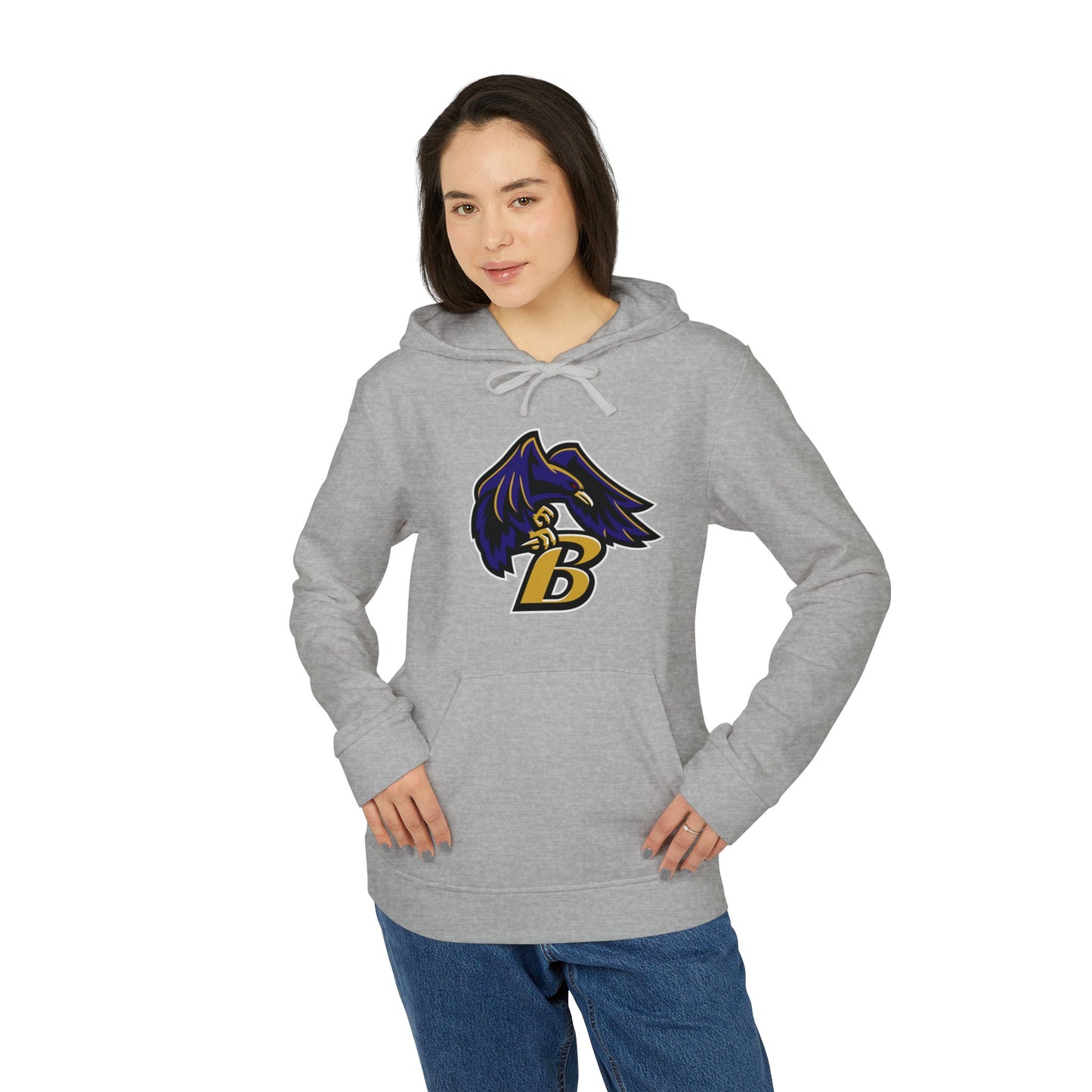 NFL Football Adidas Hoodie - Baltimore Ravens Bird Design