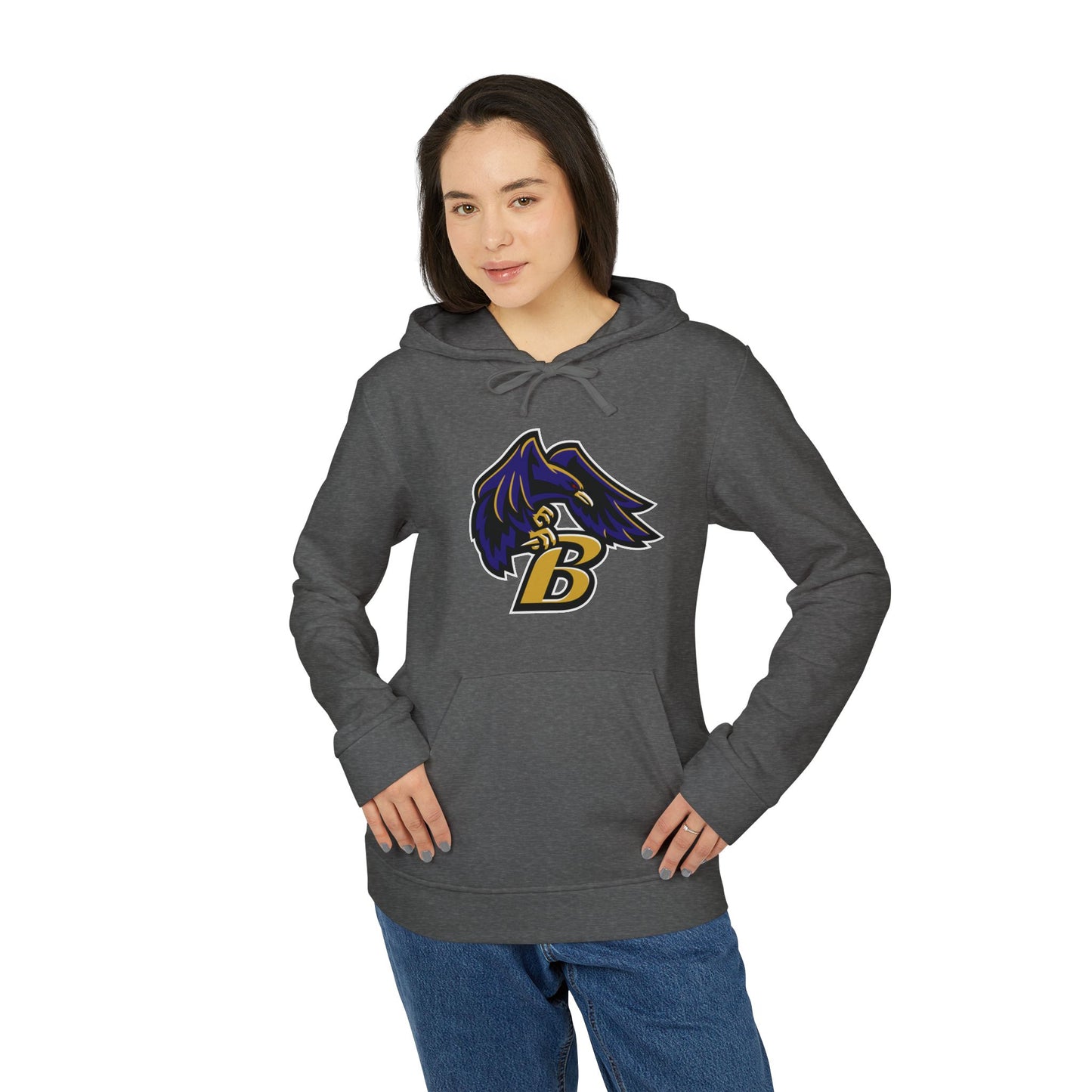 NFL Football Adidas Hoodie - Baltimore Ravens Bird Design